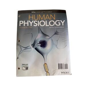 Wiley Human Physiology Textbook Bryan Derrickson‎ 2nd Ed Loose-Leaf  Sealed
